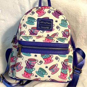 Disney Park Loungefly Mad Tea Party Tea Cup Backpack